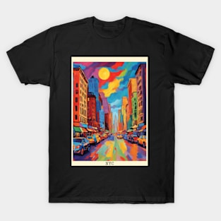 fauvism art of new york city usa T-Shirt